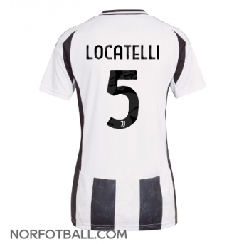 Billige Fotballdrakt Juventus Manuel Locatelli #5 Replika Hjemmedrakt Dame 2024-25 Kortermet